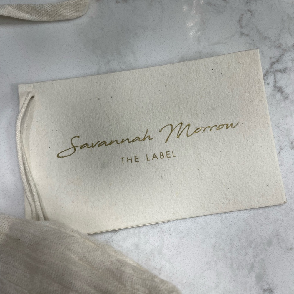 NWT SAVANNAH MORROW Summer Top Shirt Women’s Cream Organic
Cotton bandeau Large - Picture 8 of 10
